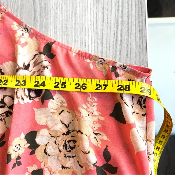 LIKE NEW! Torrid coral floral hi-lo georgette tank top 5X - Picture 10 of 11